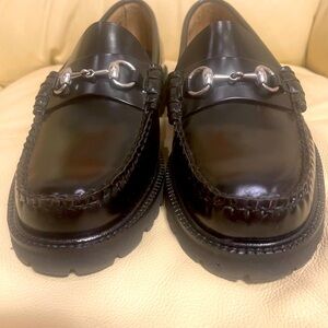 Black Leather Bit Loafers - Men's Slip-On Dress Shoes